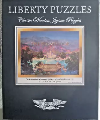 NEW Liberty Classics Wooden Puzzle THE BROADMOOR  MAXFIELD PARRISH 501 Pcs Rare • $255