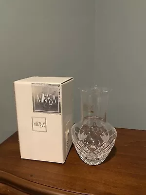 Mikasa Crystal Vase  - Verona Pattern 5 1/2 Inches Tall New With Box • $7