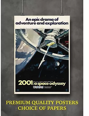 2001 A Space Odyssey Classic Movie Art Large Poster Print Gift A0 A1 A2 A3 A4 • £16.48