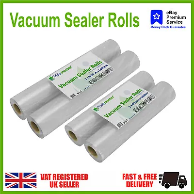 Vacuum Sealer Rolls To Make Food Bags -  2 Rolls Per Pack -  20cm And 28cm Wide • £8.95