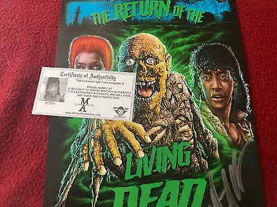 Fright Crate MIGUEL NUNEZ SIGNED RETURN OF THE LIVING DEAD! 8x10 Photo W/Coa • $45