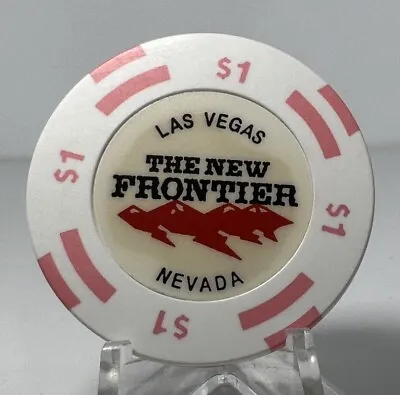 $1 THE NEW FRONTIER Casino Poker Chip Vintage Antique BJ Mold Las Vegas NV • $5