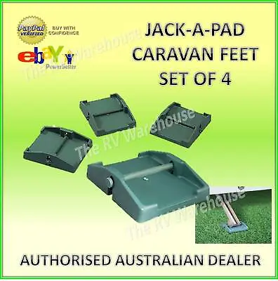 Caravan Jack A Pad Corner Steady Camp Feet Stabilizer Legs Jayco Big Foot Parts • $26