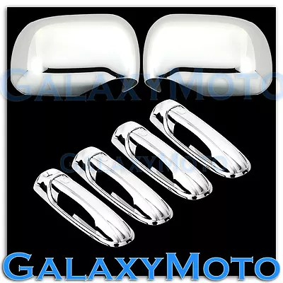 $82.20 • Buy Chrome Mirror+ 4 Door Handle Without PSG Keyhole Cover For 04-10 Dodge Durango 
