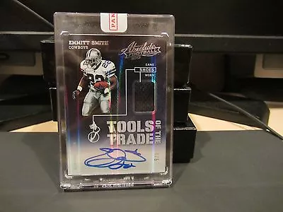 Absolute Tools Of The Trade Autograph Worn Shoe Cowboys Emmitt Smith 4/5 2013 • $15000