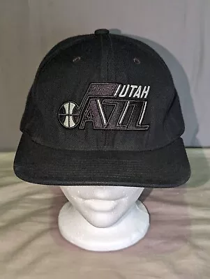 Utah Jazz Mitchell And Ness Snapback Cap Adjustable One Size Fits Most Black  • $24.67