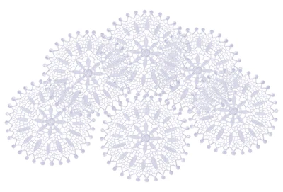 £6.89 • Buy White Floral Lace Round Doily Traditional Vintage Home Table Coaster Mat 18.5cm