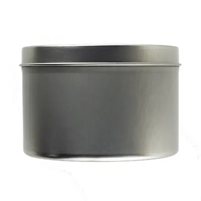 Large Seamless Silver Tin 250ml - Candle Making Storage Sweets Wedding Favour • £9.45