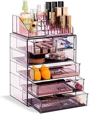 Sorbus Acrylic Makeup Organizer (Purple 6 Drawers 16 Slots) • $35