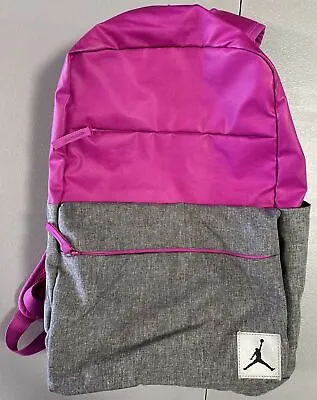 Michael Jordan Backpack ~ Purple/Pink-Gray ~ Logo~Large ~ 20”x15”x7” ~Free Ship! • $31.99