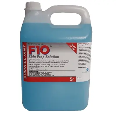 F10 Skin Prep Solution Cleaner Pre & Post-operative Surgical Skin Disinfection + • £46.99