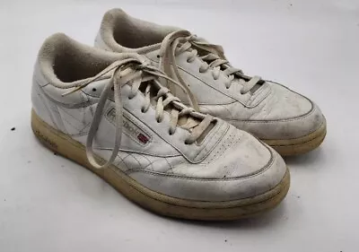 Reebok Men's Size 12 Vintage Classic Club C White Tennis Sneaker Shoes *Read • $47.49