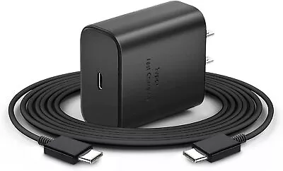 45W Fast Wall Charger Adapter 6ft Type-C Power Cable For Samsung S22 S21 S20 FE • $3.52