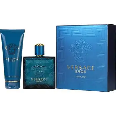 Versace Eros Travel Set EDT 3.4 Oz & Shower Gel 3.4 Oz For Men By Gianni Versace • $85.49