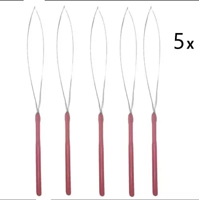 5X Wire Rings Beads LOOP Pulling Tool For Nano/Micro Ring Beads  UK Wholesale • £6.49