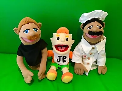 SML Melissa & Doug Brooklyn Guy Chef PeePee And Junior – Lot Of 3 Puppets NEW • $330