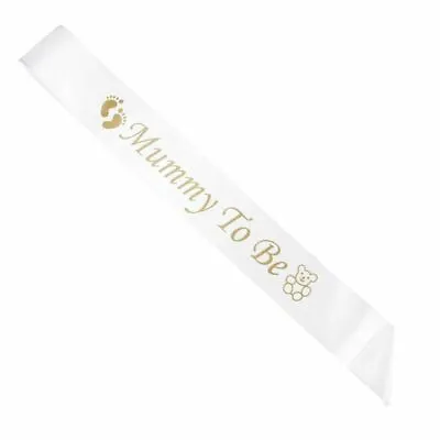 Mummy To Be Sash Baby Shower Yummy Mum Party Accessories Game Gift Decoration • £5.79