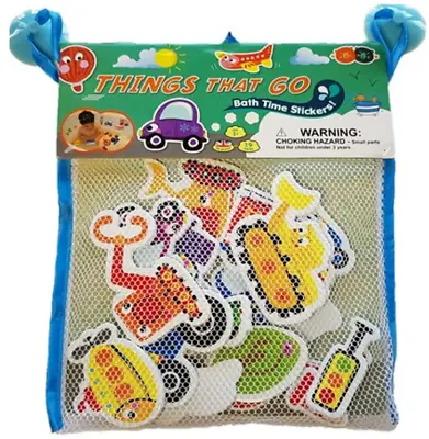 Bath Time Stickers Things That Go Kids Activity Toys By Buddy And Barney NEW • $28.95