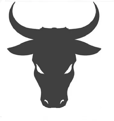 BULL HEAD HORNS Vinyl Decal -Sticker For Car Truck Bumper Wall Window Laptop  • $3.43