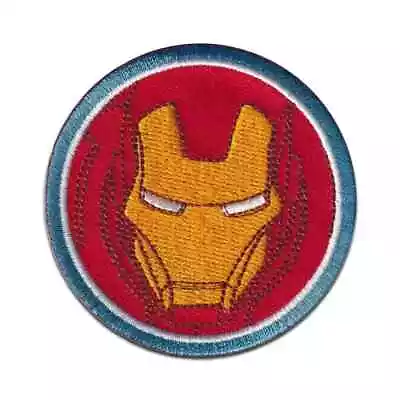 Disney Marvel Avengers Iron-On Patch: Iron Man Head Circle New Free Ship • $6