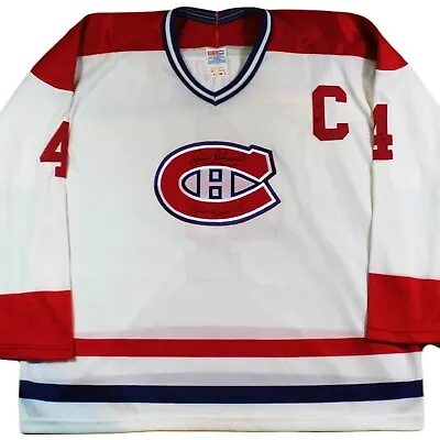 MAURICE RICHARD JEAN BELIVEAU SIGNED Montreal Canadiens CCM® JERSEY W/COA  • $1299.95