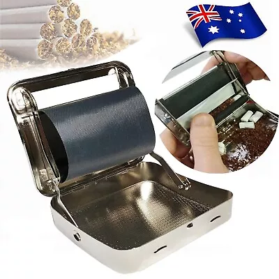 Automatic Cigarette Tobacco Roller Roll Rolling Machine Box Case Maker Tin Metal • $13.99