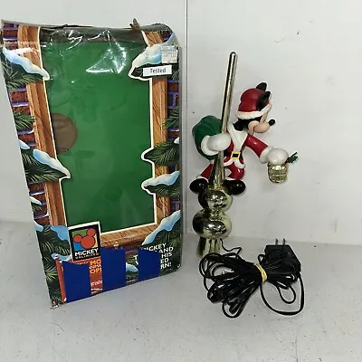Mr Christmas 1994 Disney Mickey Mouse Lighted Animated Working Tree Topper 14  • $58