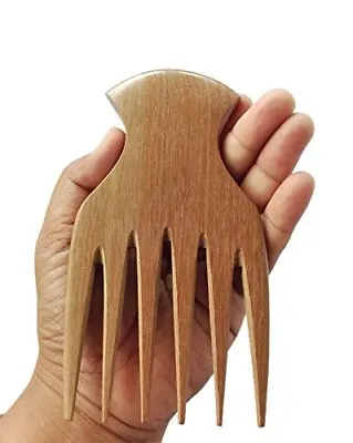 $15.97 • Buy Afro Pick Extra Wide Tooth Comb Best Wooden For Curly Wet Hair Beard Women Men