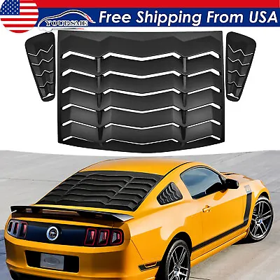 Rear & Side Window Louvers For Ford Mustang 2005-2014 In GT Lambo Style • $139.50