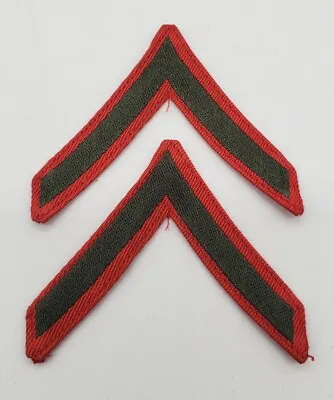 WW2 USMC Marine Corps Private 1st Class Chevron Original Rank Patch Bevo • $5.99