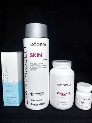 Modere Bundle Skin Collagen Omega 3 Activate 3 Day Cleanse Detox & D3 Tablets • $67.30