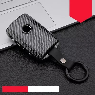 $19.99 • Buy Carbon Black Remote Car Key Cover Case Shell For Mazda 3 CX3 CX5 CX30 2019-2022