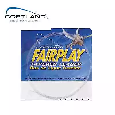 Cortland Fairplay Tapered Leader 7.5/9 Ft Fly Fishing Salmon Trout Tippet Line • £3.90