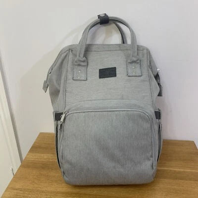 £15.99 • Buy Mon Petit Grey Baby Changing Bag/ Backpack