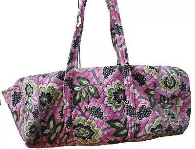 Vera Bradley XL  Oversized Duffel Travel Bag.  Priscilla Pink. Green Floral. • $49.99