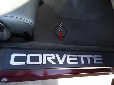 Corvette C4 Logo Door Entry Sill  Decals Graphics • $95