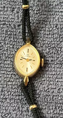 Vintage Omega Ladies Women's 10k Gold Filled Swiss Wristwatch - Keeps Time • $197.99