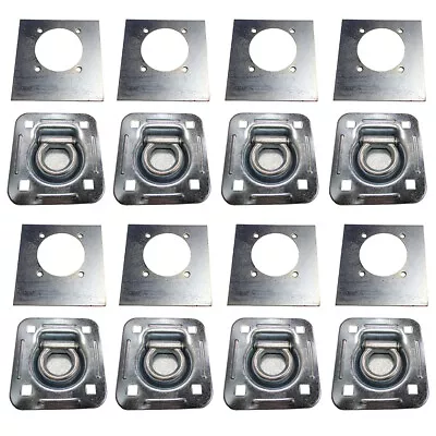 D-Ring Recessed 6000 Lb Cap. Trailer Tiedown Anchor W/ Backing Plate 8-Pack • $90.99