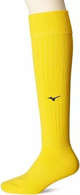 MIZUNO Soccer Wear Stockings P2MX8061 25-27cm Unisex Long Socks Cyber Yellow • $76.43