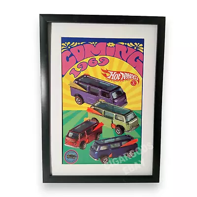 Vintage 1969 Hot Wheels Redline VW Beach Bomb Van Poster 11  X 17  NOT FRAMED • $14.99