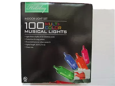 Living Solutions Holiday 100 Multi-color Musical Lights - New • $32.77