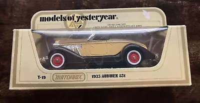 Matchbox Models Of Yesteryear  Lesney Products Y-19 1933 Auburn 851 Vintage 1979 • $25.99