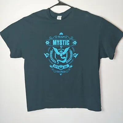 $4.95 • Buy Pokemon Go! Team Mystic Trainer Shirt Men's XL Short Sleeve 100% Cotton