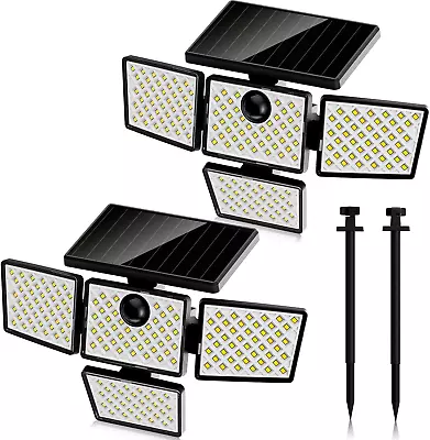 Outdoor Motion Sensor Lights Solar Light With 4 Rotatable Heads 3 Motion Senso • $29.31