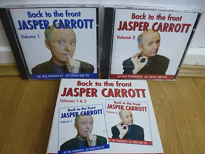 Jasper Carrott Back To The Front Vol. 1&2 Jasper Carrott Double Disc Cd Pack • £7.99