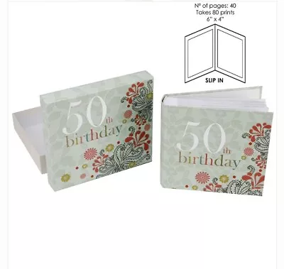 £10.99 • Buy 50th Birthday Photo Album By Laura Darrington