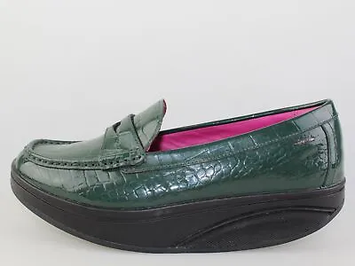 Women's Shoes MBT 6 (EU 36) Loafers Green Leather DF779-36 • $67.90