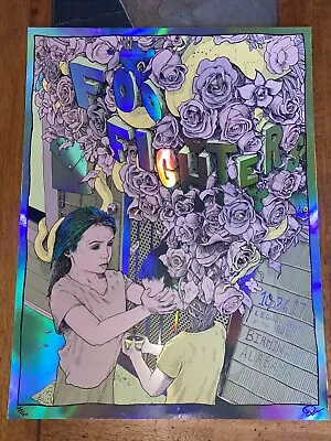 2017 Dave Kloc Foo Fighters  Flower Girl  Foil Concert Poster 18x25 Le30 Alabama • $199.99