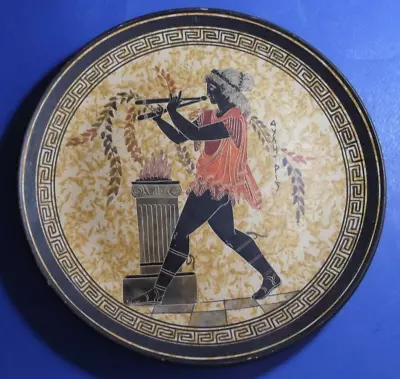 Vintage Greek Collector Plate Copy Classic Hand Made In Greece By A. Kouvara !!! • $15