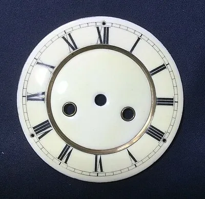 Vintage Mantel Clock Dial - Clockmakers Spares - Clock Dial Parts 135mm Diameter • $31.57